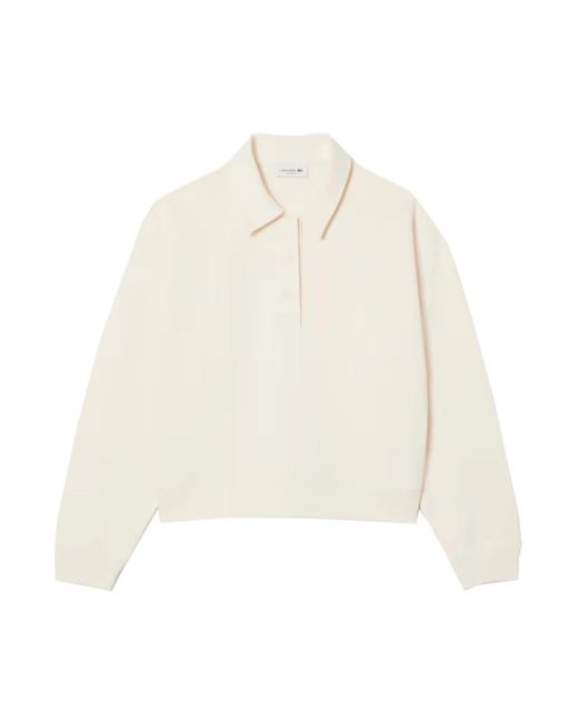Lacoste White Sweatshirts