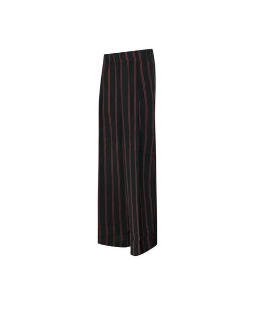 Dries Van Noten Black Wide Trousers