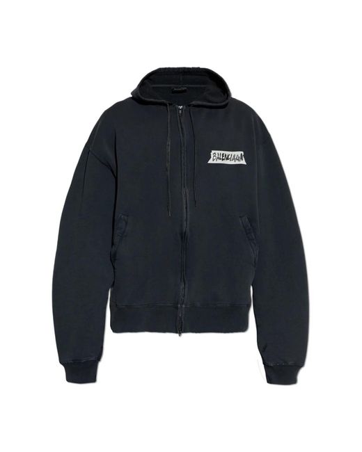 Balenciaga Blue Zip-Throughs for men