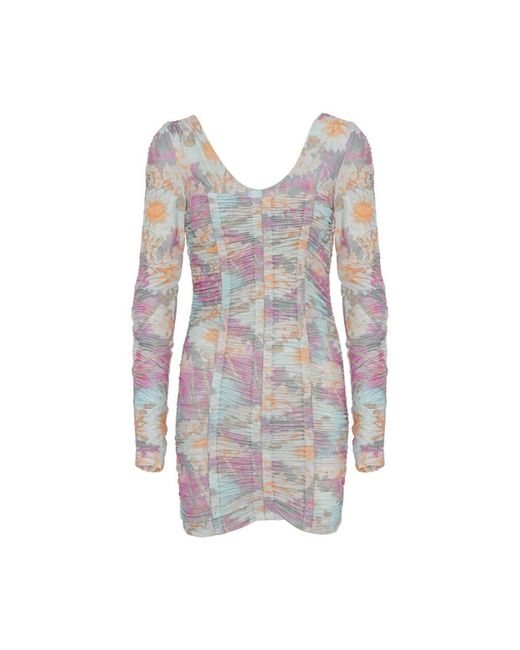 ROTATE BIRGER CHRISTENSEN Multicolor Rosa Daphny Kleid Super Comb