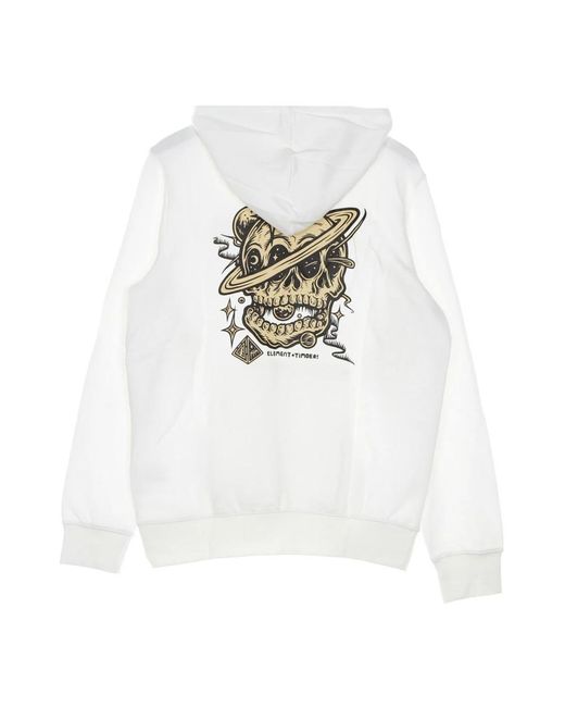 Element Elliptical Hoodie Wit in het White voor heren