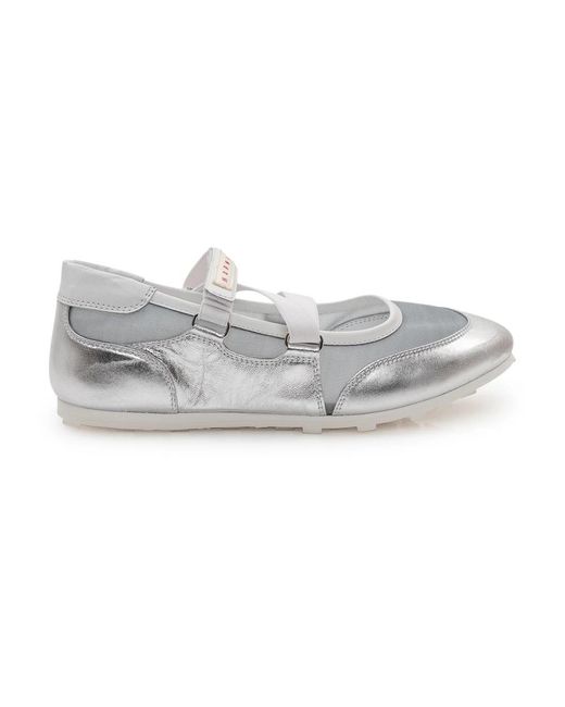 Marni Gray Ballerina Shoes