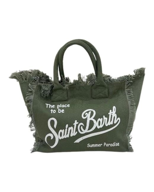 Mc2 Saint Barth Green Tote Bags