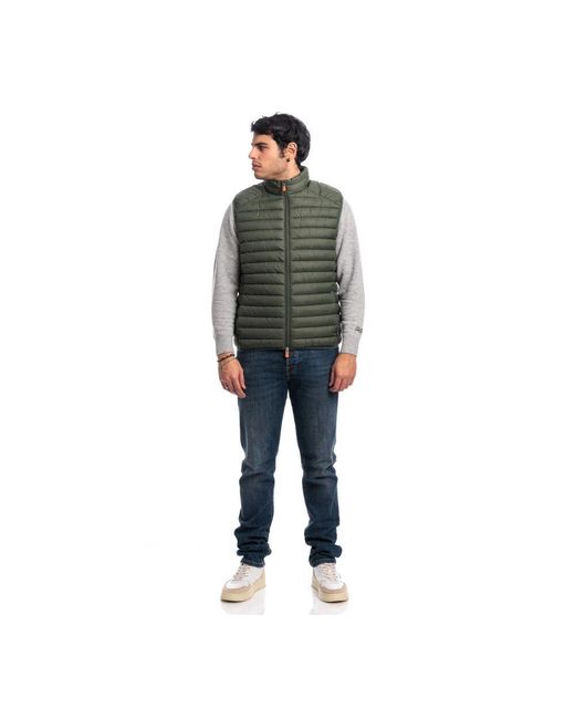 Save The Duck Gray Vests for men