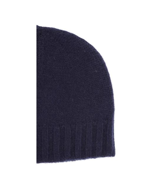 Drumohr Accessoires ,Blauw ,Kasjmier Cuffia Reversibile in het Blue voor heren