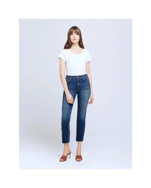 L'Agence Blue Slim-Fit Jeans