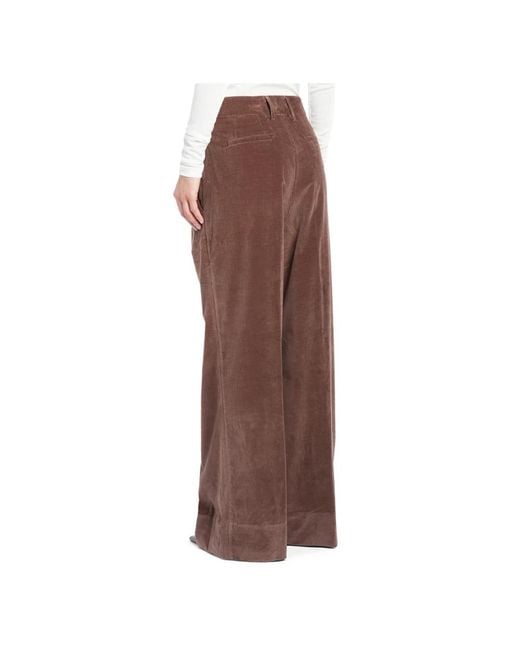 Dondup Brown Wide Trousers