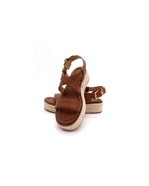 Michael Kors Brown Flat Sandals