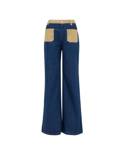Wide Jeans MVP WARDROBE de color Blue