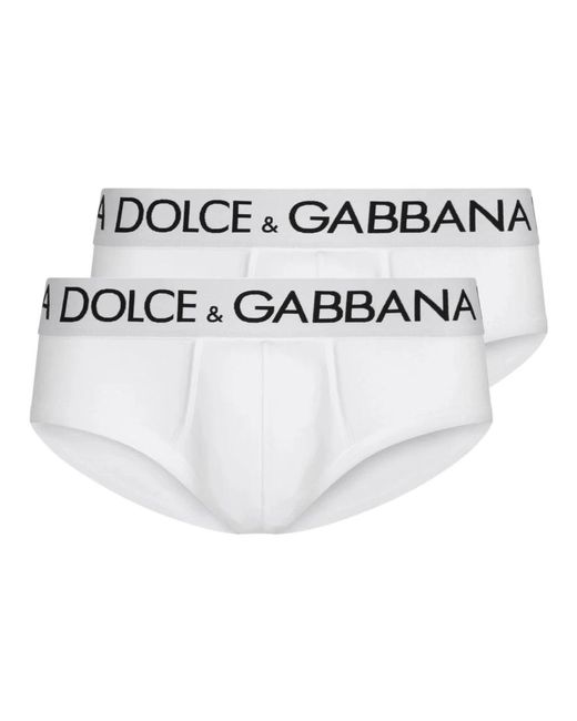 Dolce & Gabbana Weiß optisch slip brando unterwäsche in White für Herren
