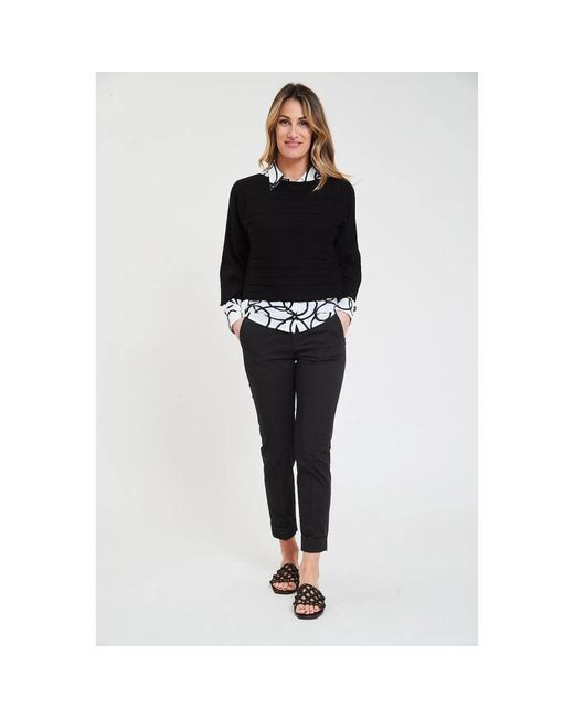 Alpha Studio Black Bootstil Hemd