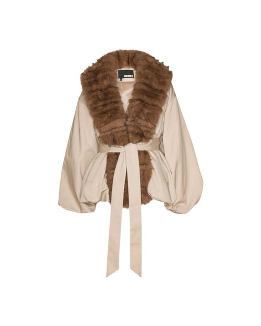 ROTATE BIRGER CHRISTENSEN Faux Fur & Shearling Jackets in het Brown