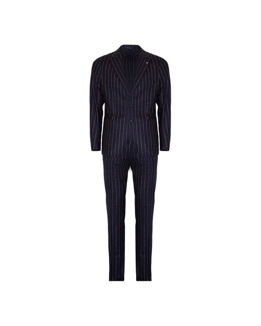Tagliatore Blue Single Breasted Suits for men