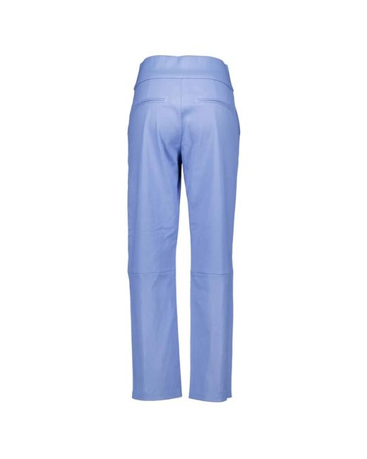 Ibana Blue Straight Trousers