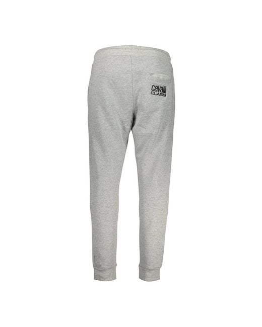 Roberto Cavalli Gray Sweatpants for men