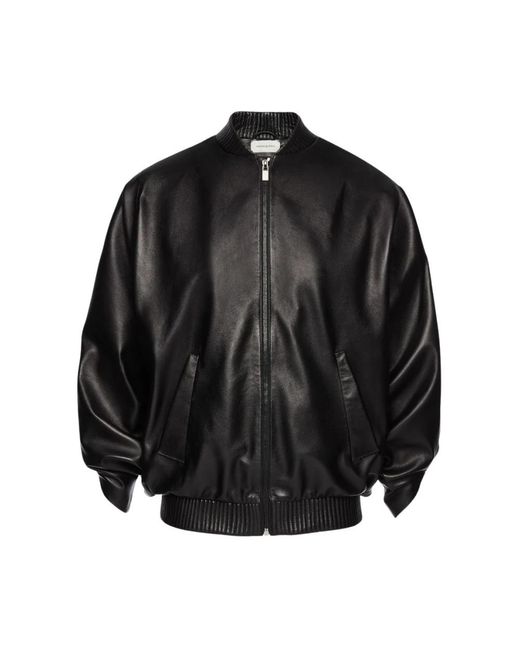 Magda Butrym Black Bomber Jackets