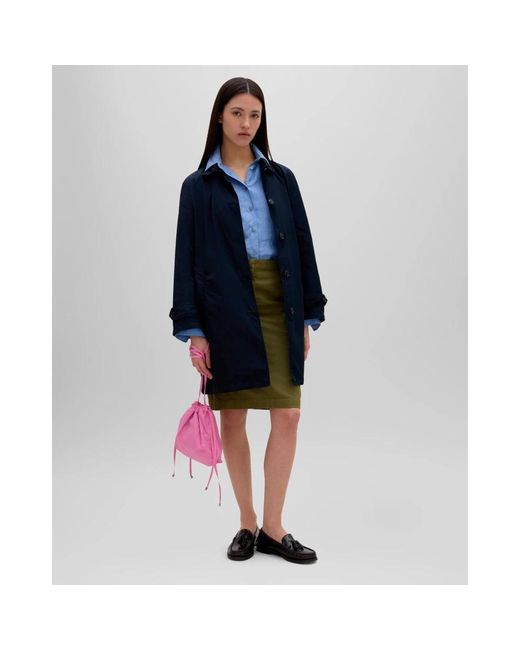 Aspesi Single-Breasted Coats in het Blue