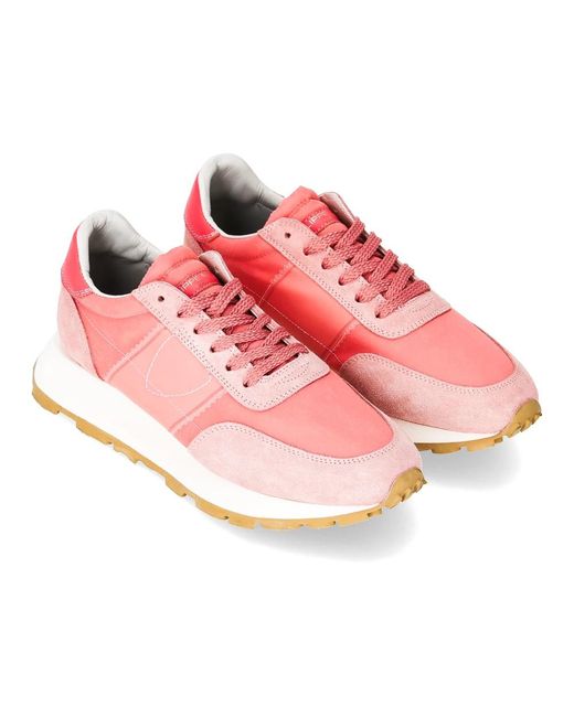 Philippe Model Schoenen ,Roze ,Katoen Sneakers Tour Running in het Pink