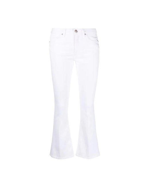 Dondup White Boot-Cut Jeans