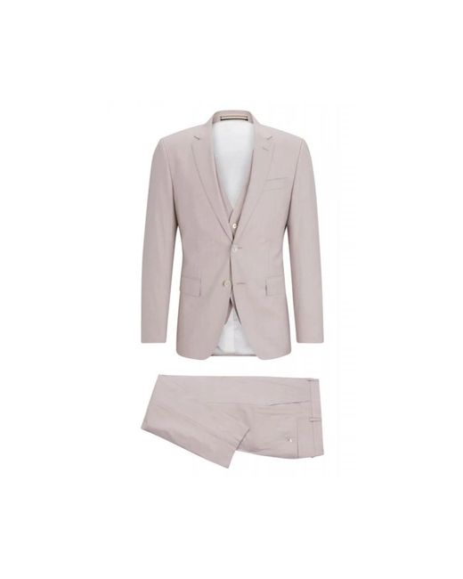 Boss Pink Single Breasted Suits for men