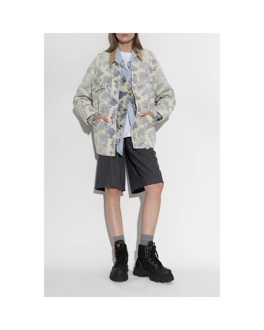 R13 Relaxed Chore Jacket in het Gray