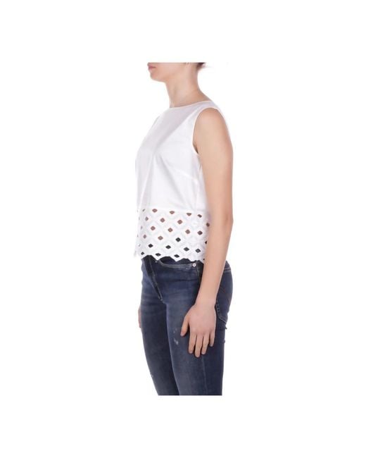 Max Mara Blue Sleeveless Tops