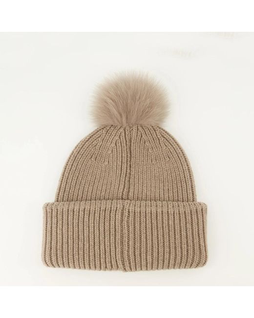 Fendi Wool Beanie in het Natural