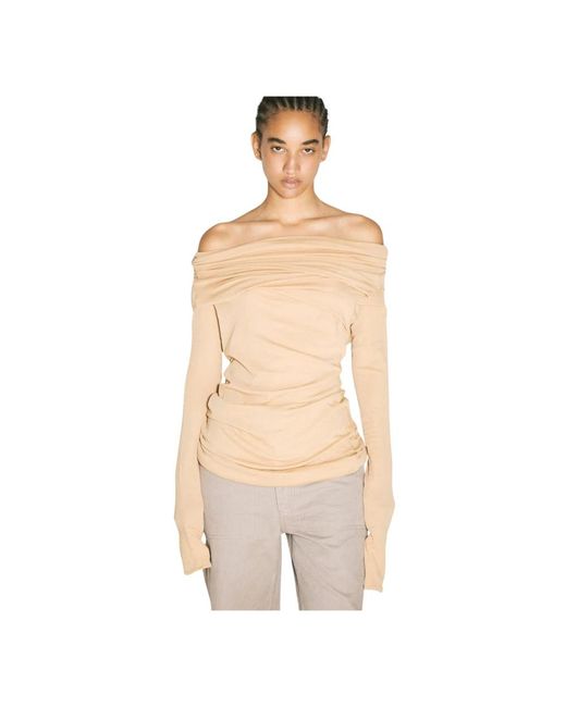 Entire studios Long Sleeve Tops in het Natural