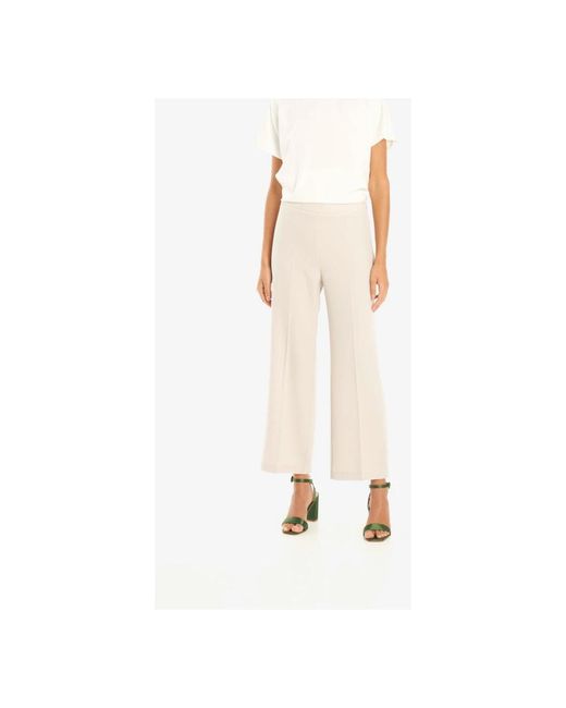 Vicario Cinque Natural Cropped Trousers