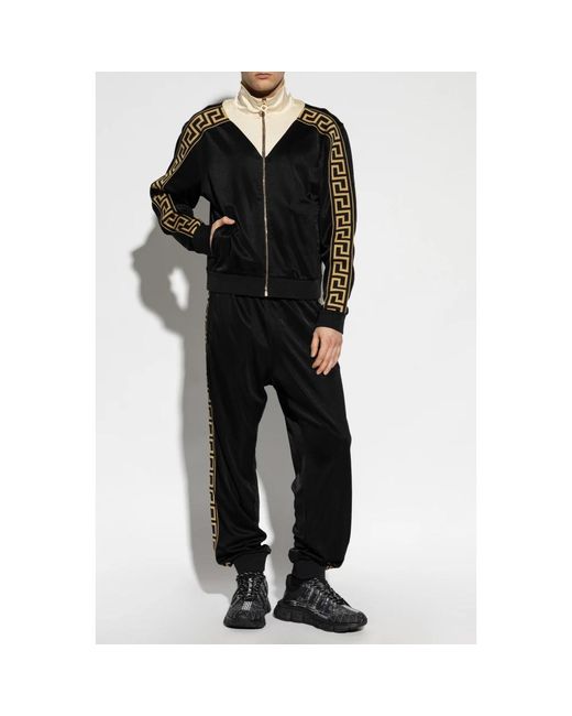 Zip-Throughs di Versace in Black da Uomo