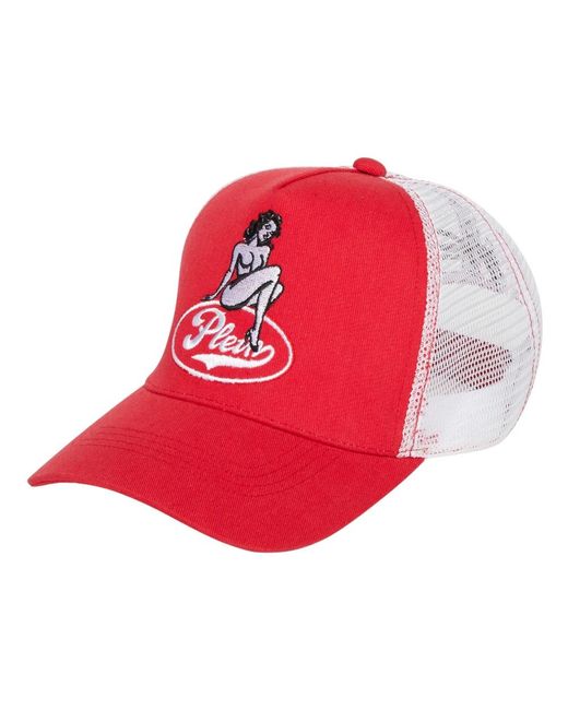 Philipp Plein Baseball Cap in Red für Herren
