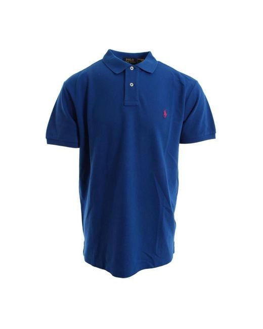 Ralph Lauren Blue Polo Shirts for men