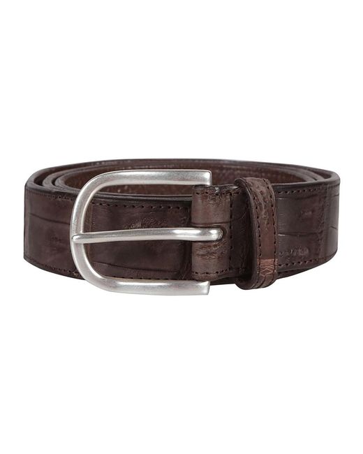 Orciani Accessoires ,Bruin ,Cocco Coda Kleur Riem in het Brown voor heren