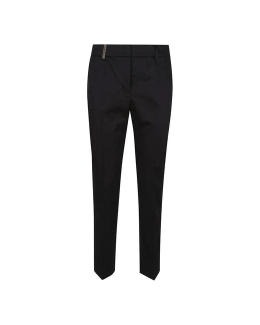 Peserico Black Suit Trousers