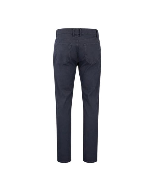 Jeckerson Blue Slim-Fit Trousers for men