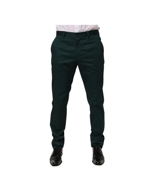 Dolce & Gabbana Black Slim-Fit Trousers for men
