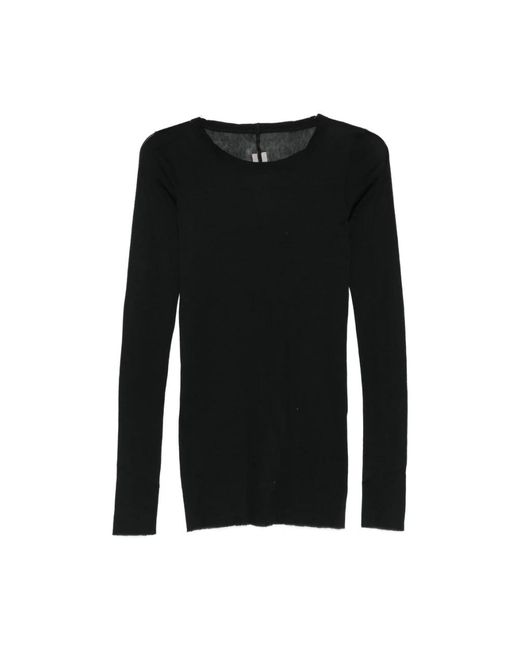 Long Sleeve Tops Rick Owens de color Black