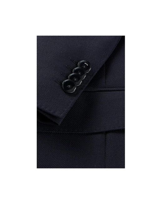 Boss Blue Single Breasted Suits for men