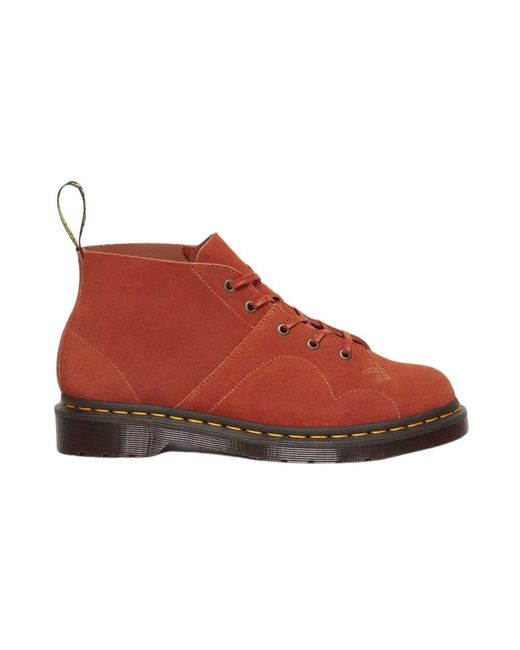 Dr. Martens Red Lace-Up Boots for men