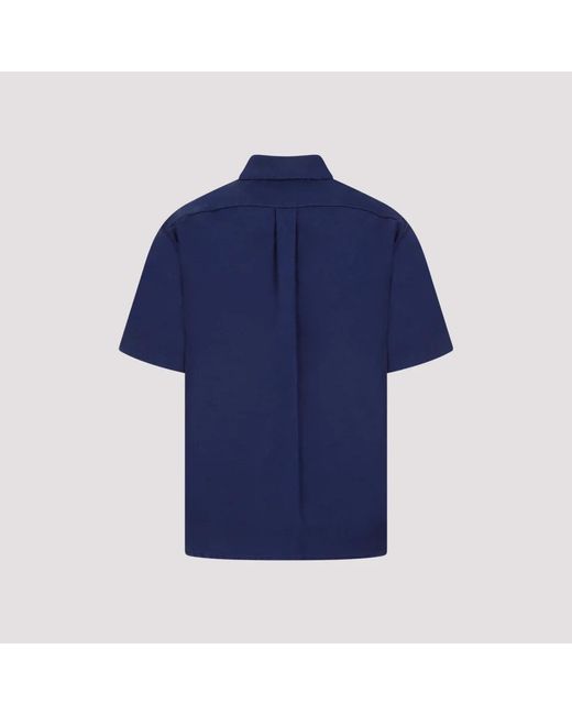 Sacai Blue Short Sleeve Shirts for men