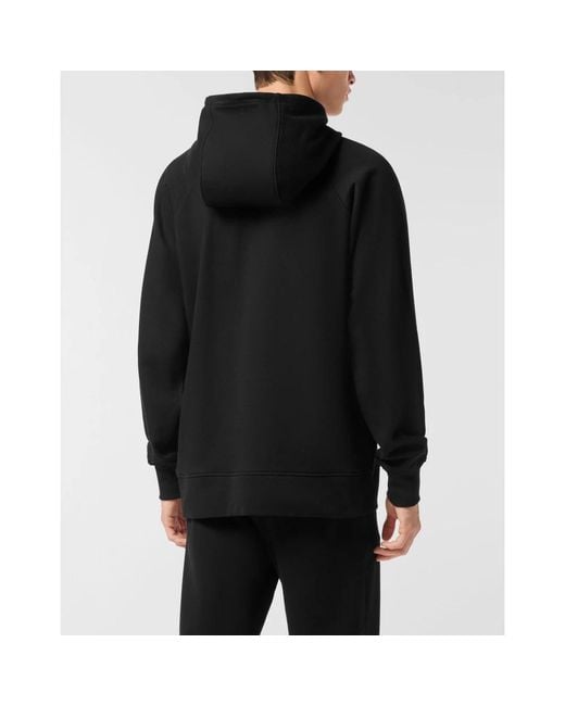 Philipp Plein Black Hoodies for men