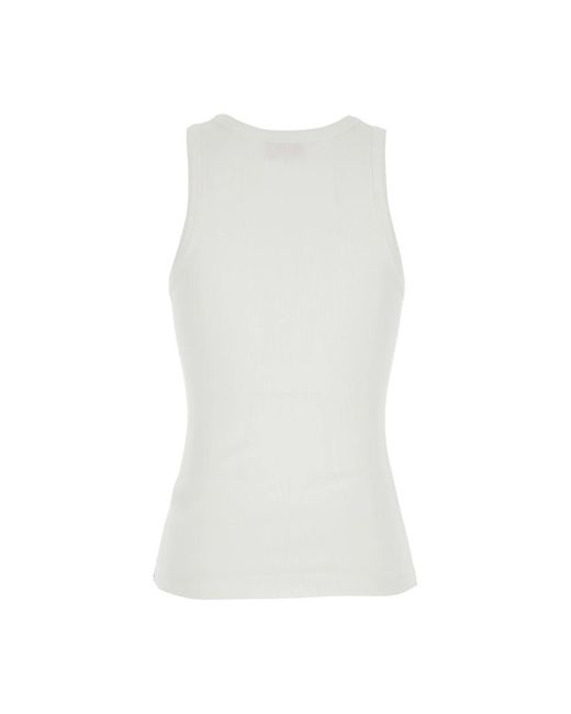 DIESEL White Sleeveless Tops
