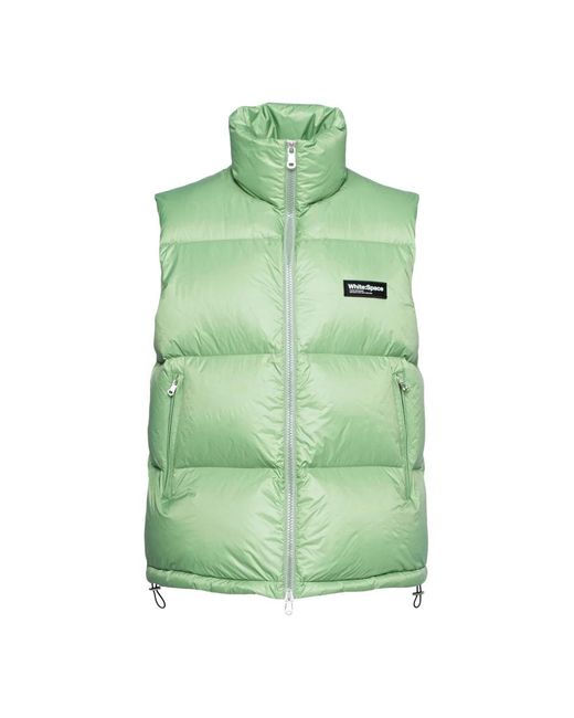 White/space Green Waistcoats for men