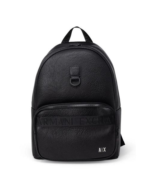 Armani Exchange Black Backpacks for men