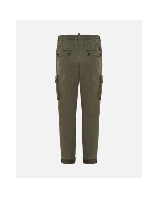 Mason's Green Slim-Fit Trousers for men
