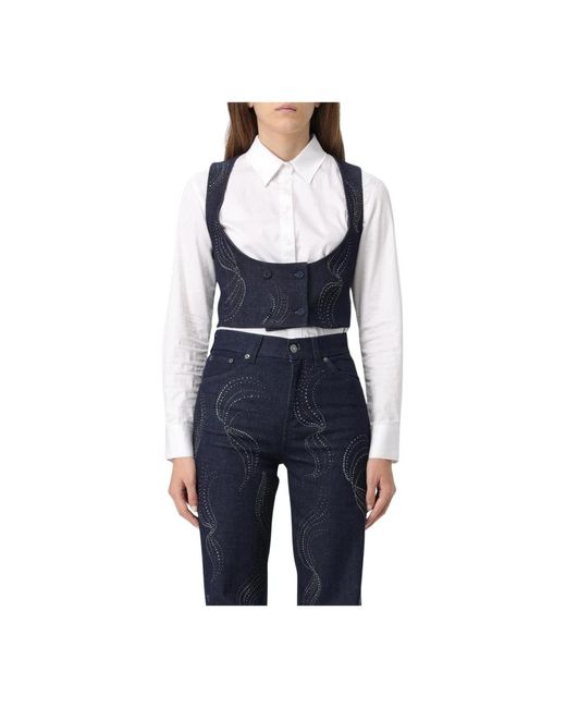 Dondup Blue Vests