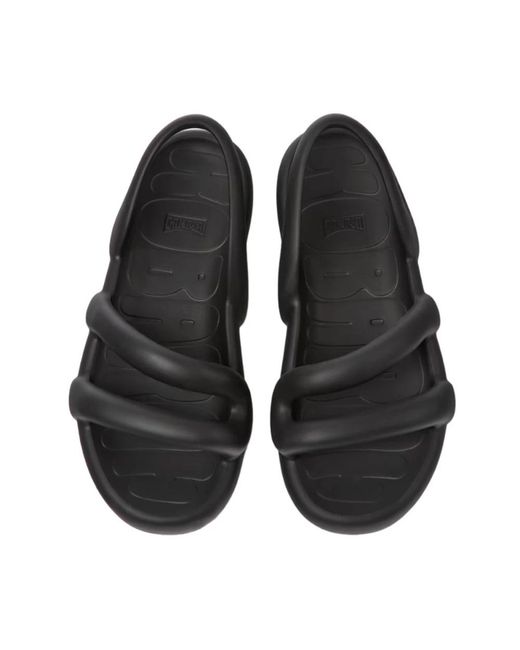 Camper Black Flat Sandals