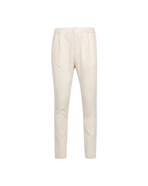 Cruna Linnenmix Broek in het Natural voor heren