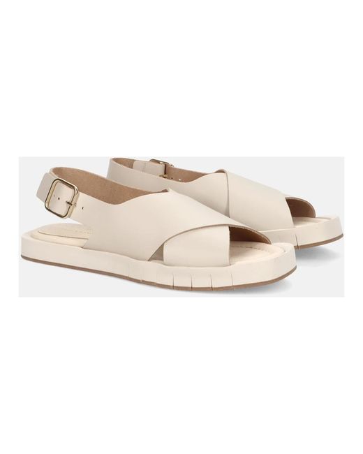 Paloma Barceló White Flat Sandals