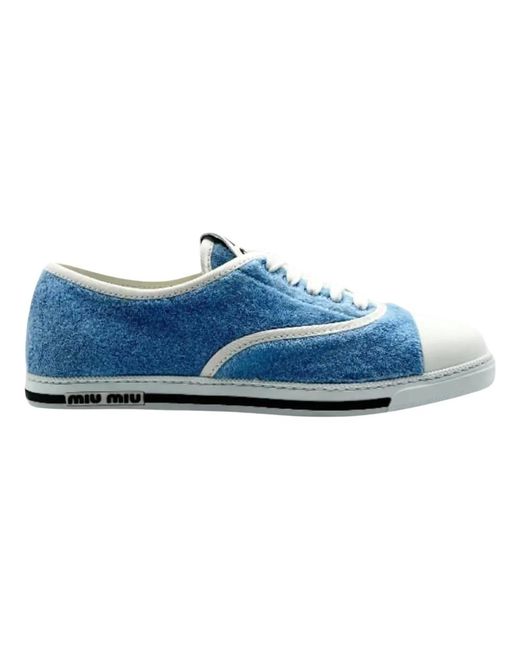 Miu Miu Blue Sneakers